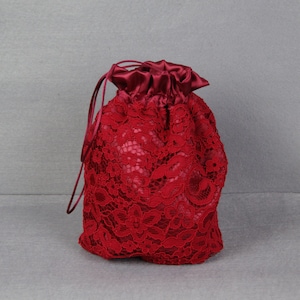 Sac bordeaux, sac à main, bandoulière, sac en dentelle, mariage bordeaux, fête, occasion spéciale, dentelle de satin de communion, bal de promo, tenue de soirée