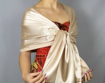 cream shawl for wedding guest