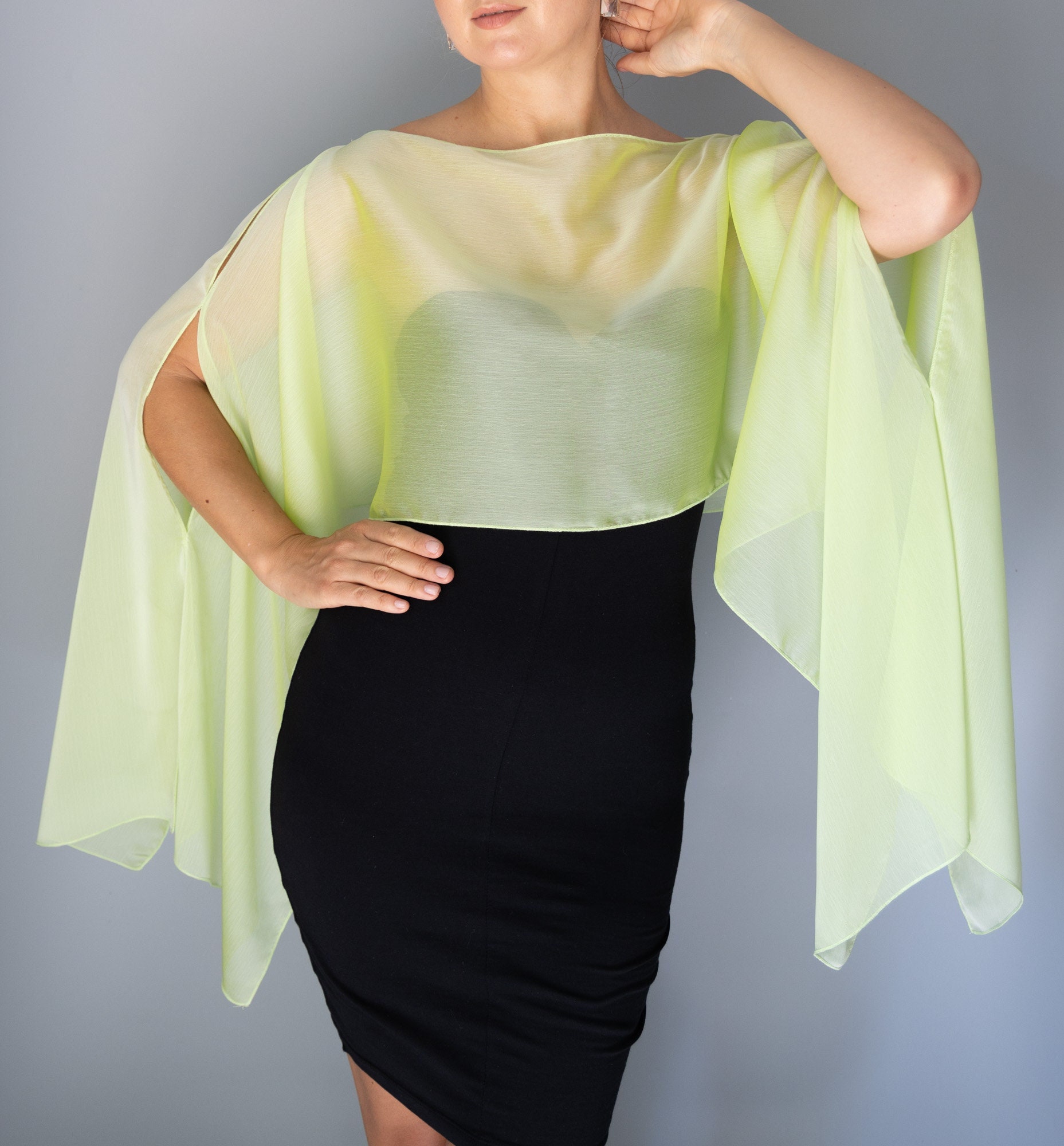 Lime Green Shrug - Etsy