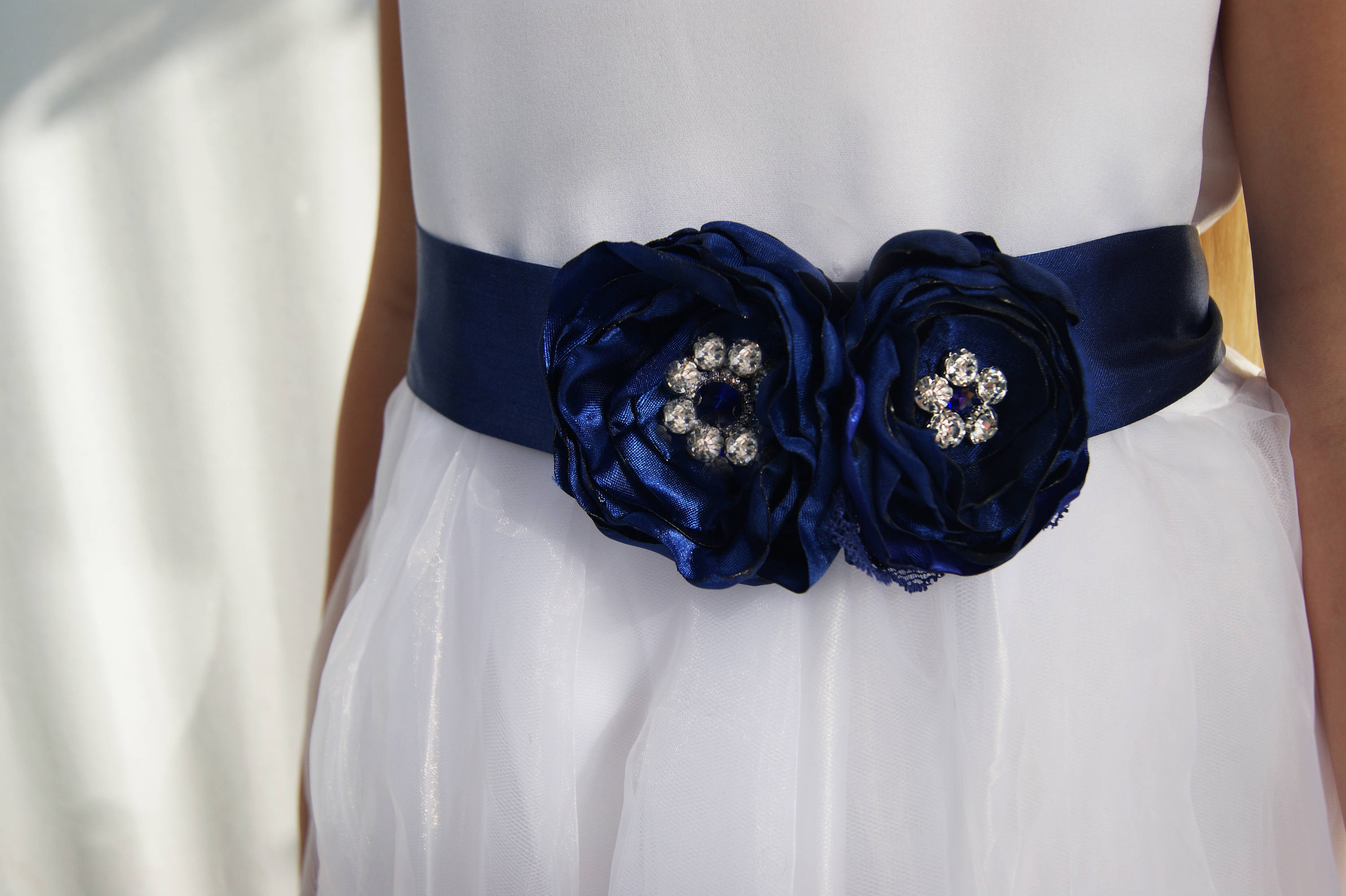 Cinturón de novia azul - Etsy España