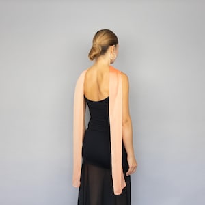 Chiffon Orange Bridesmaid Dress - Etsy