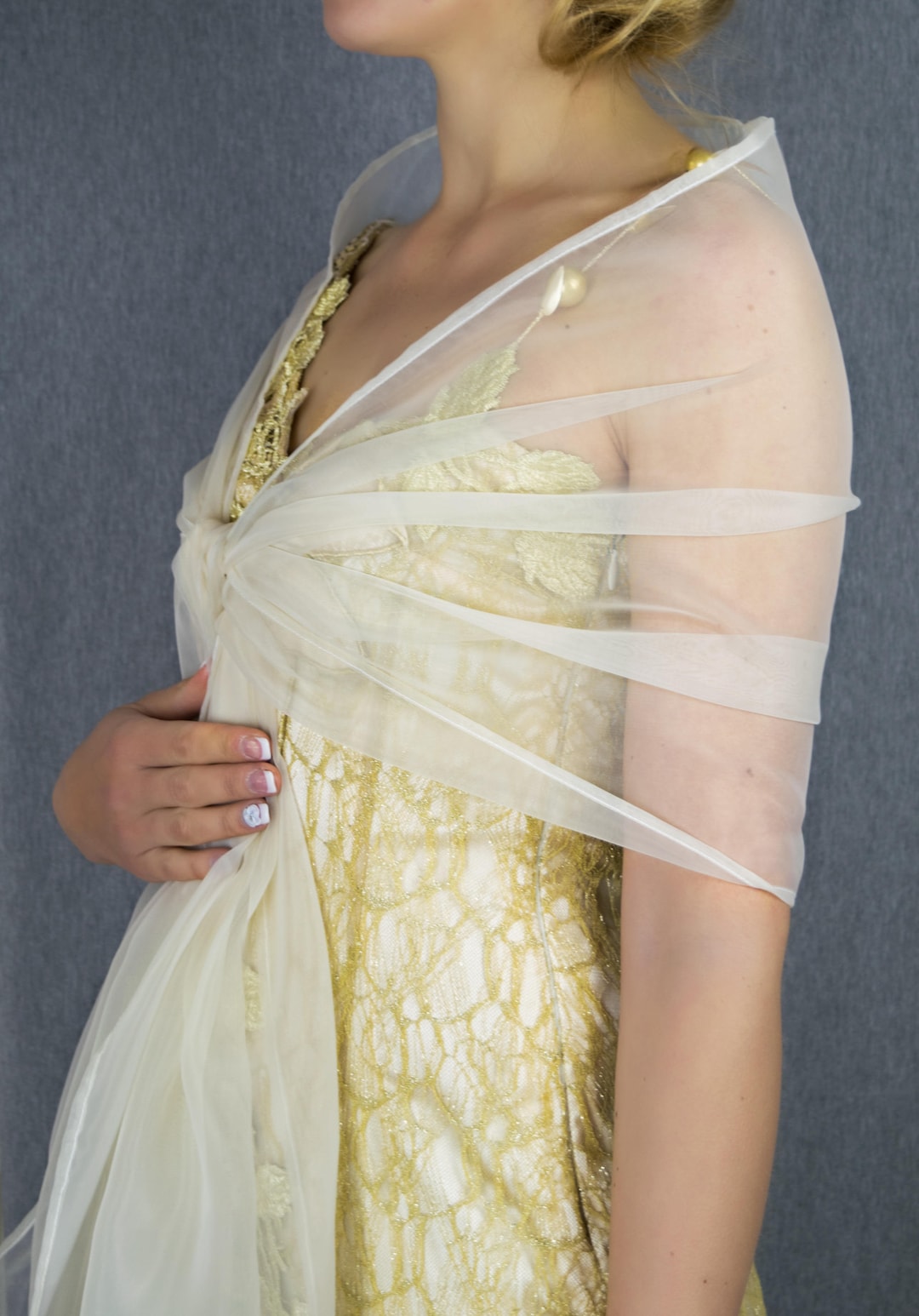 organza wrap shawl