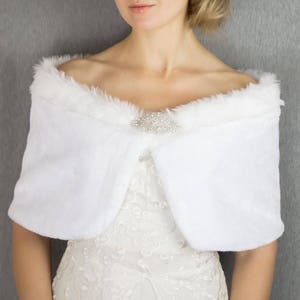 White angora deals shrug