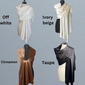 Velour/Velvet wrap shawl bolero Winter wedding shrug elegant accessory 190 cm navy blue image 5