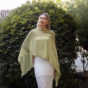 Avocado green cape avocado green shrug avocado Greek style wrap sheer green cape sheer green shawl bridesmaids light green summer wrap