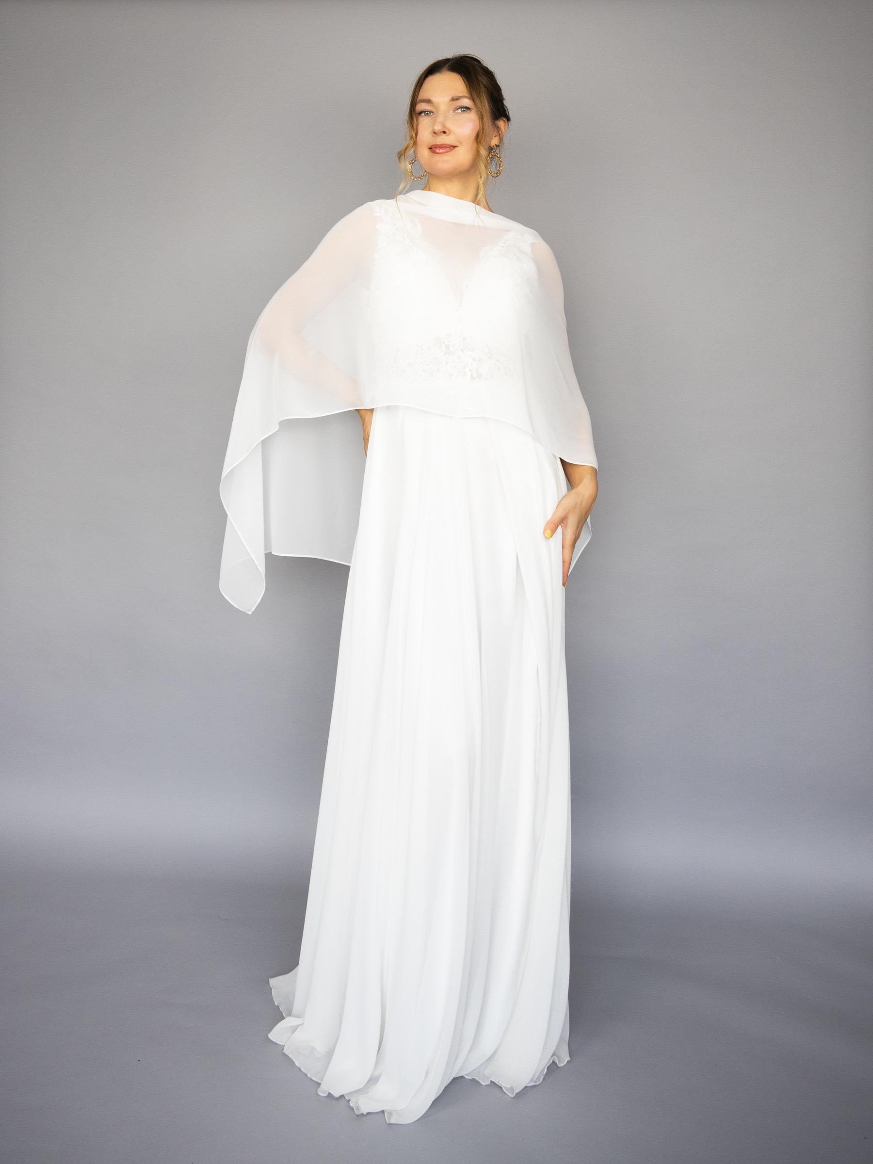 White Wrap Dress - Etsy