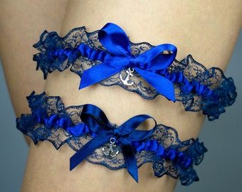 Personalized Navy Lace Wedding Garter: Nautical Anchor Design - Etsy Personalized Navy Lace Wedding Garter: Nautical Anchor Design - Etsy