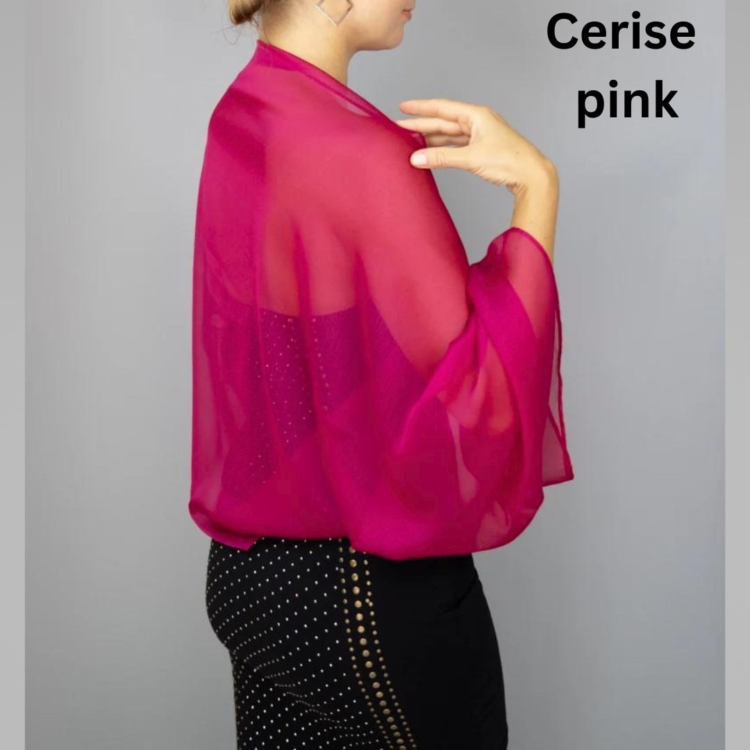 cerise shawl for wedding