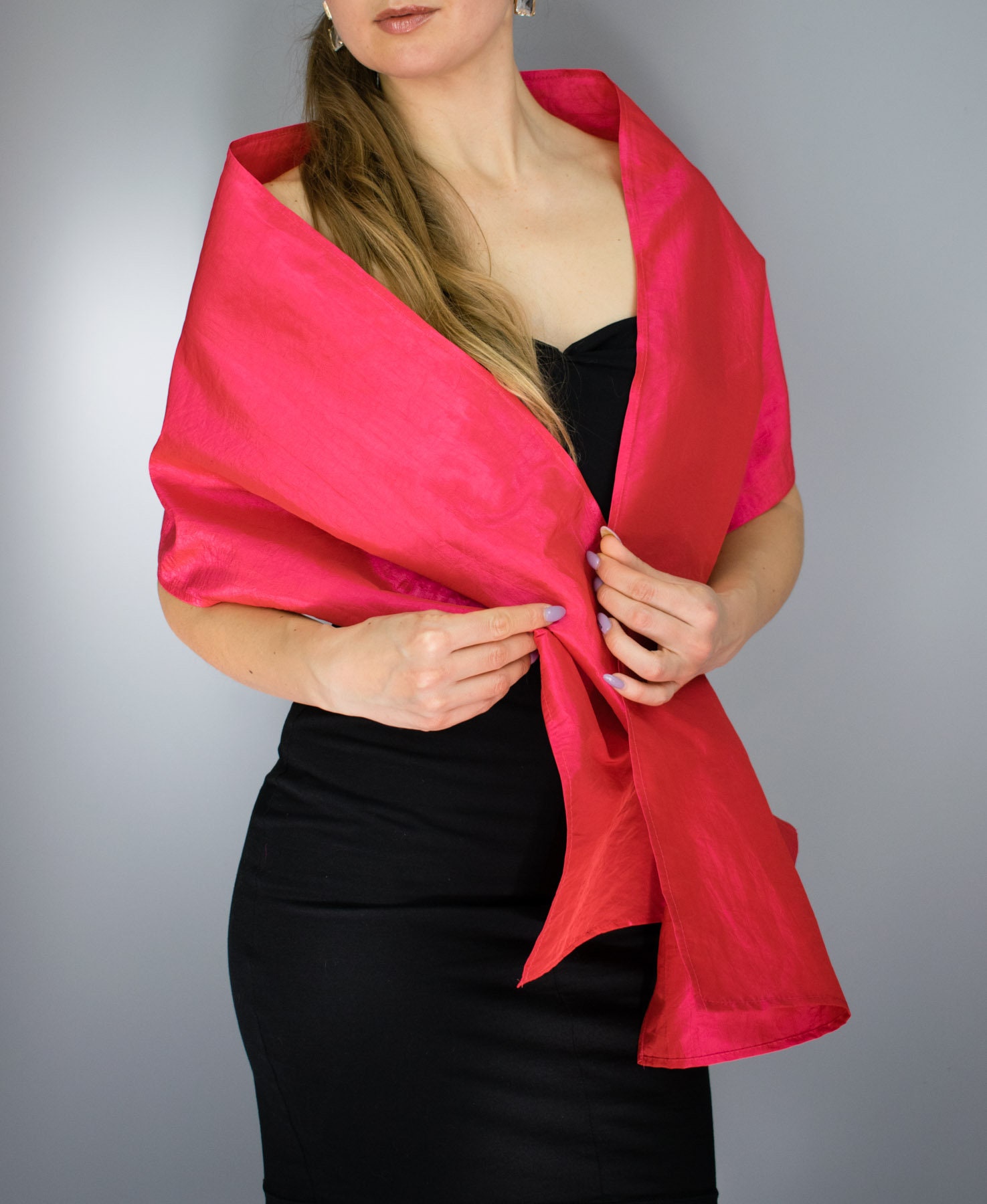 fuchsia shawl wrap