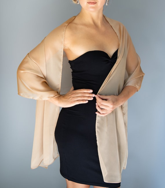 Gold chiffon best sale wrap