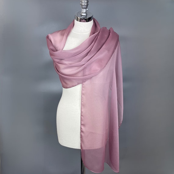 bridalspain Chiffon Mauve Dusty Pink Wrap Shawl Prom Wrap Chiffon Mauve Dusty Pink Wrap Shawl Prom Wrap, Woman Scarf, Bridesmaids,  Wedding Shrug, Woman Light Chiffon Wrap, Woman Gold Scarf - Etsy