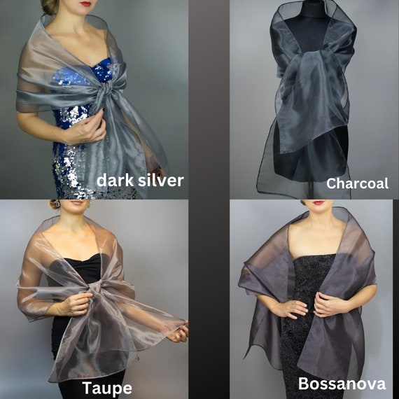 elegantes chalinas para vestidos de fiesta