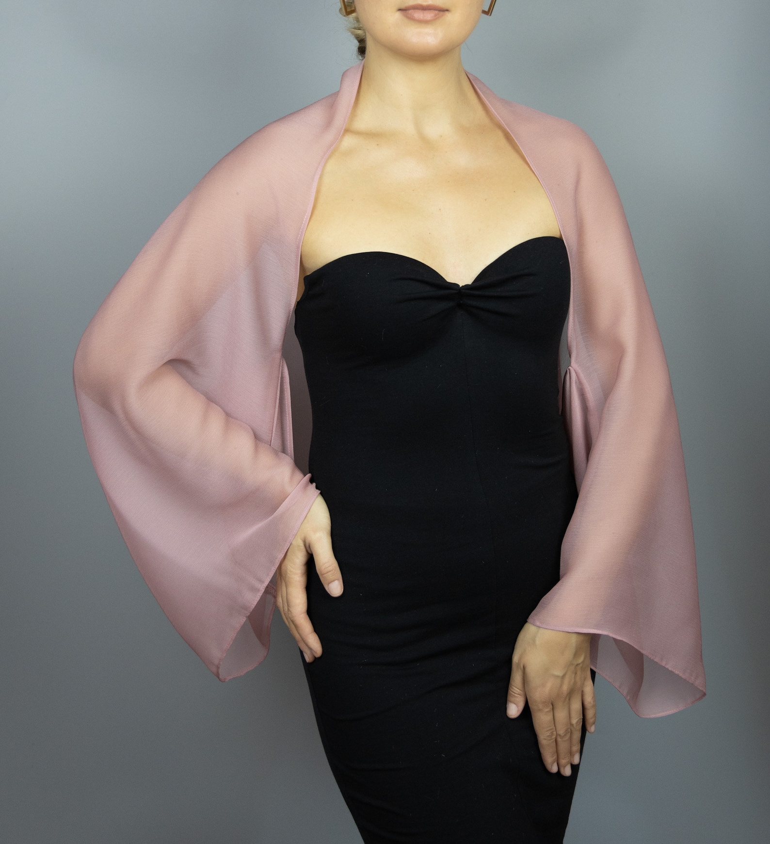 Chiffon Shawl Dusty Pink