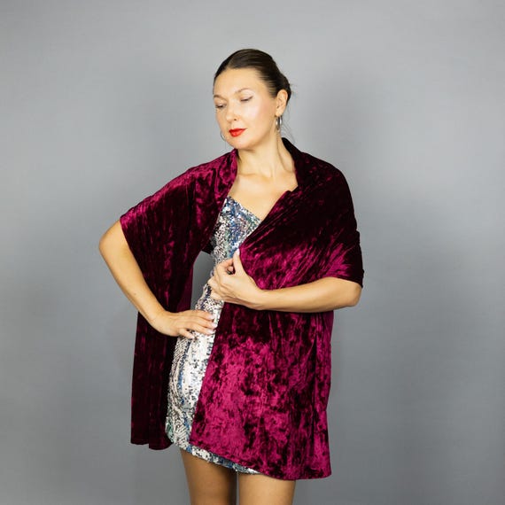 burgundy shawl for dress Tosca Maroon Shawl main image 1
