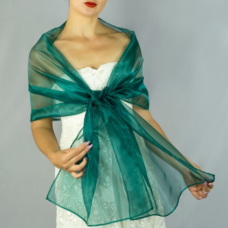 Emerald Green Shawl for Bridesmaid Dresses