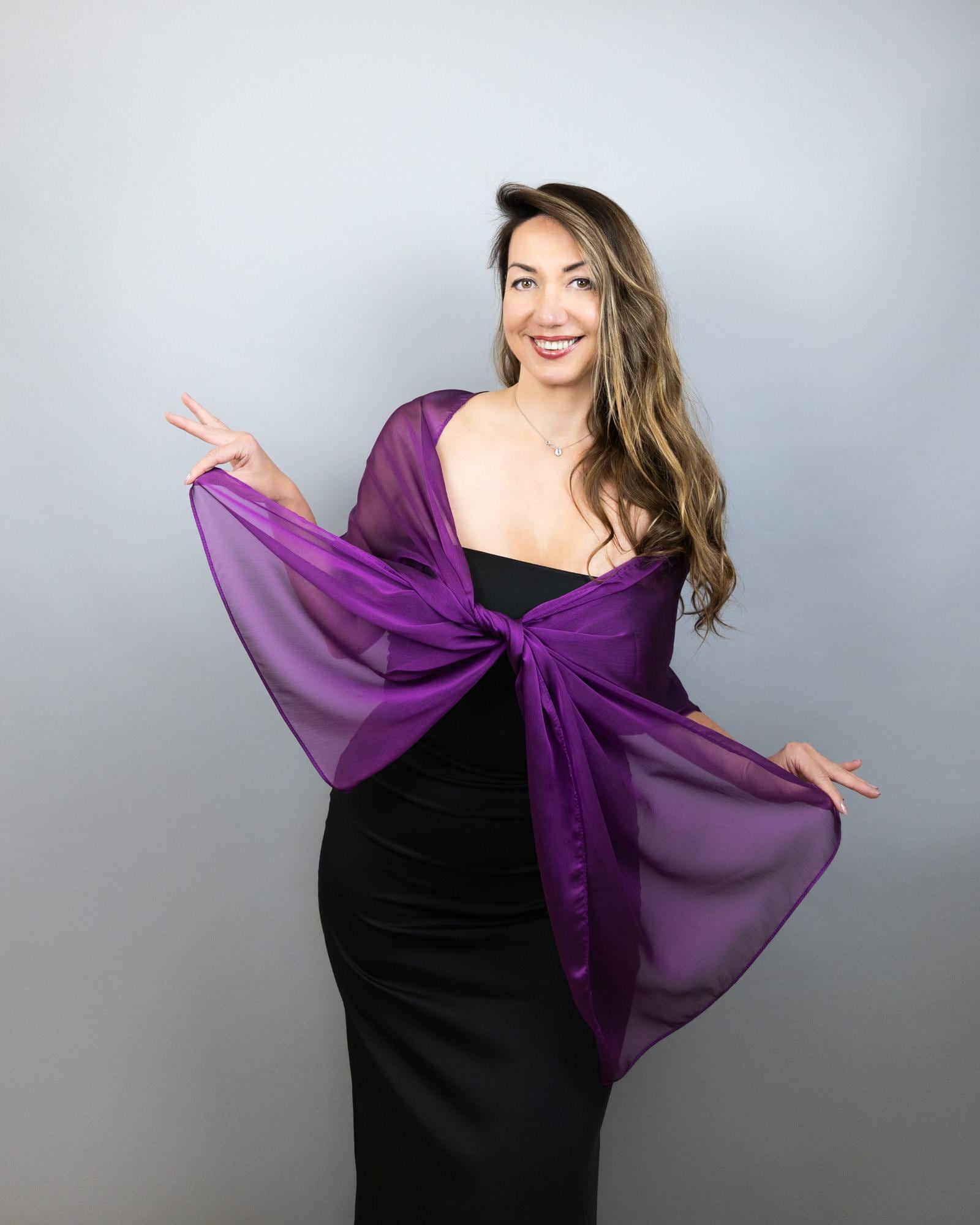 sheer shawl for dress EASEDAILY Women's Shawls and Wraps Evening Dresses Sparkle Wedding Scarf Bridal Stole Cape for Bridesmaid and Brides at Amazon Women's Clothing store 17070 cm / 67 inch x 28 inch with excellent coverage and sufficient length Sophia - Silk Scarf/Shawl for