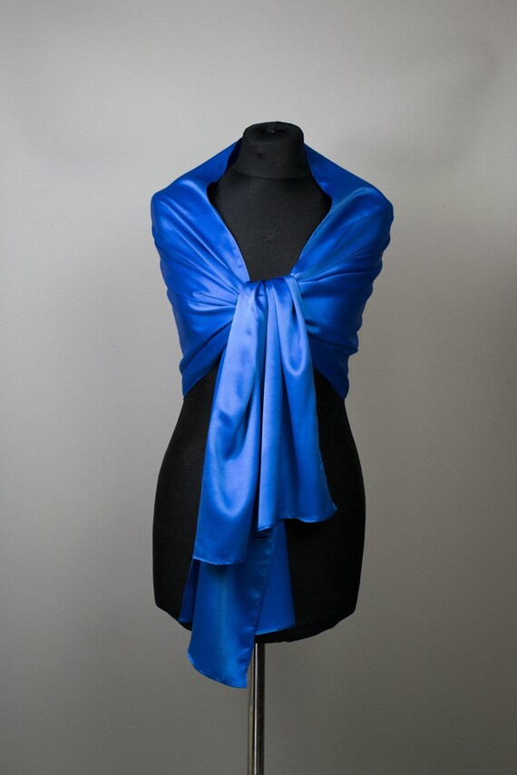 Satin Wrap Shawl Summer Estola Stole Wedding Shrug Elegant