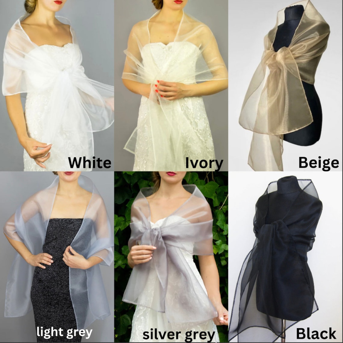 organza wrap shawl