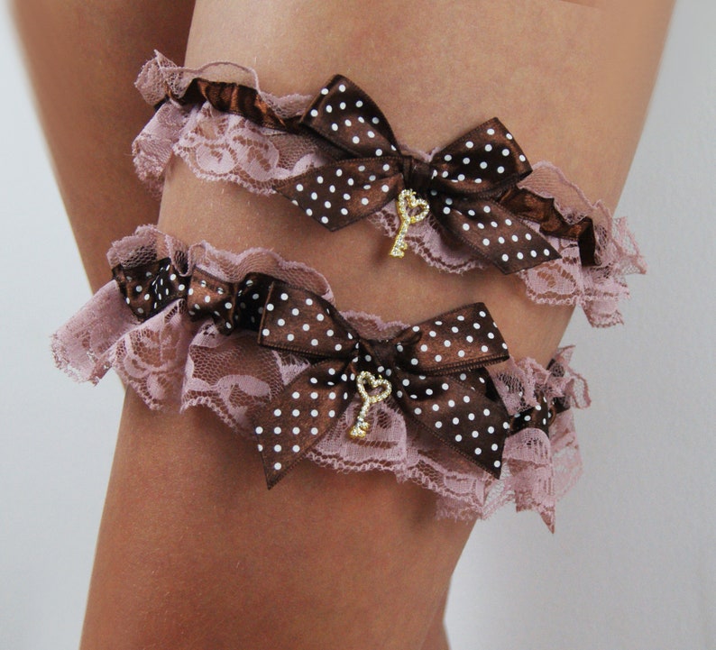 Garter Set / Betty boop polka dots garter wedding bridal | Etsy