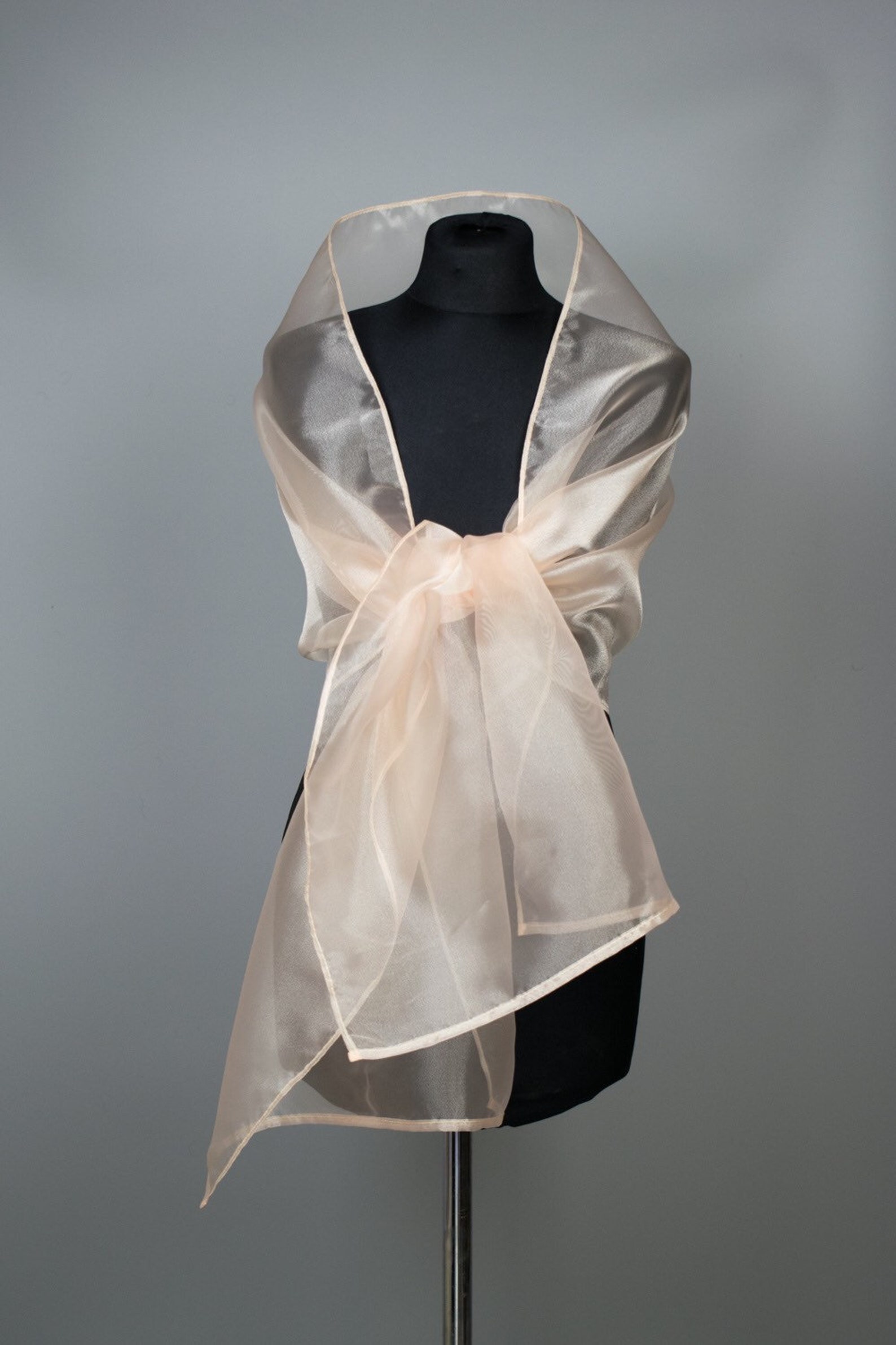 Bolero Estola Piel Sintética Negra Grande, Faux Mink, Para Novia O Eventos – Jenna Handmade