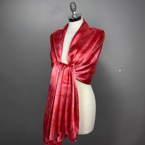 Luxury Satin wrap shawl scarf wedding shrug elegant accessory 200 cm scarlet Red Scarlet, woman scarf, red scarf, mother of the bride