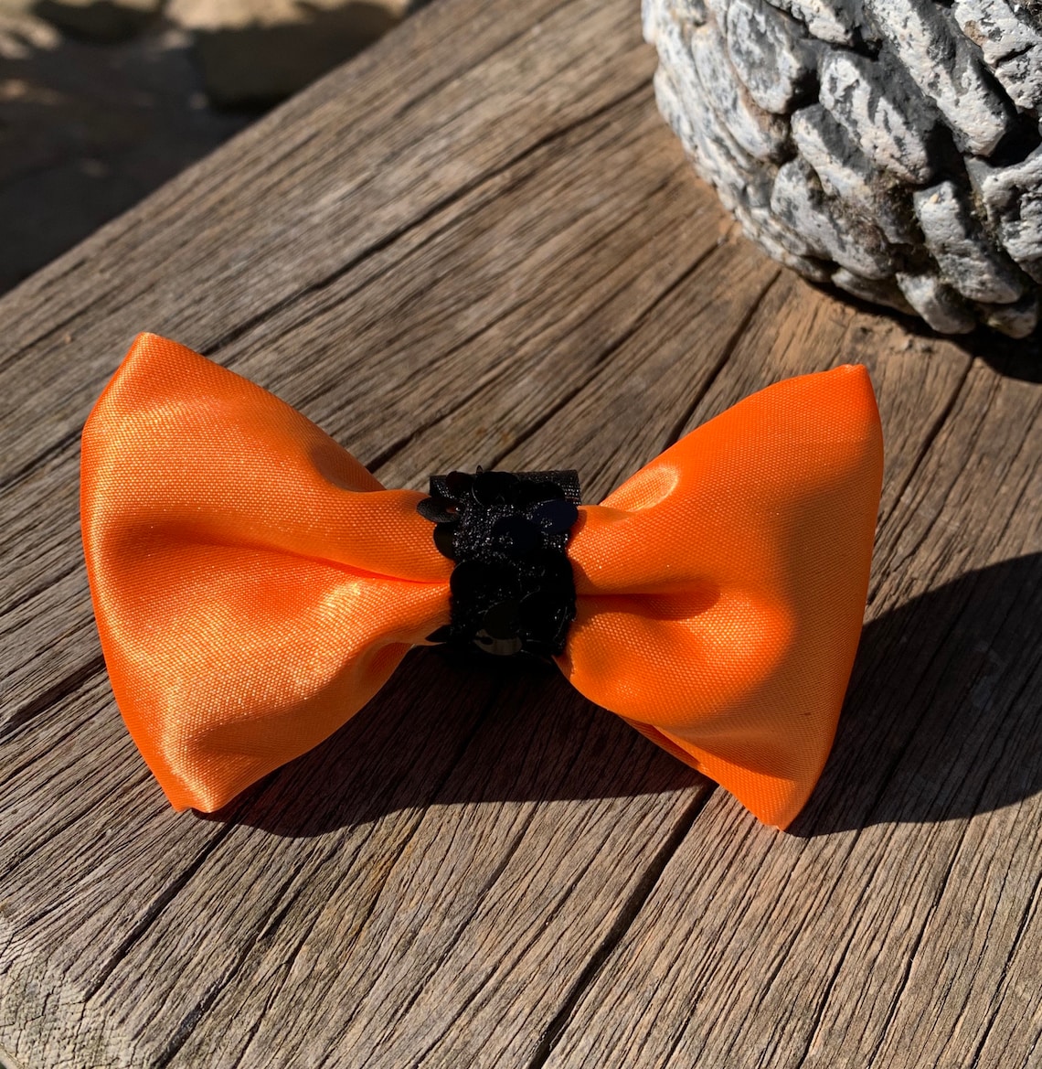 Orange Black Cat Bow Tie Cat Collar Cat Jewelry Rustic Etsy
