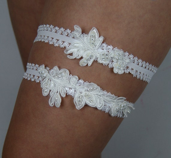 Conjunto de novia , 2 Ligueros , ligas de novia, regalo de boda , degalo de  novia , blanco, perlas , despedida de soltera , regalo -  México