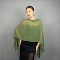 Pistacho green cape pistachio shrug pistacho Greek style wrap sheer pistacho cape sheer green shawl bridesmaids light olive summer wrap product logo