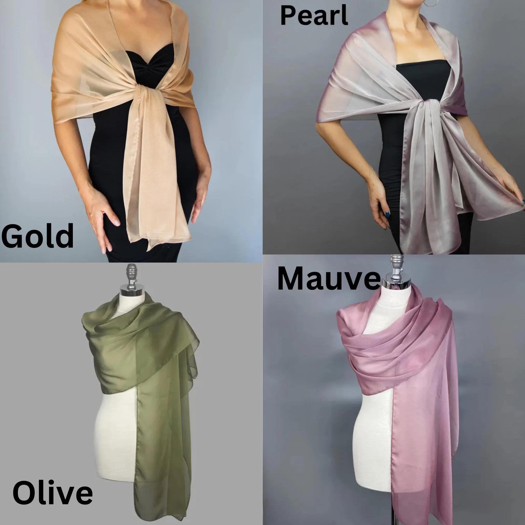 Atigy Stola voor dames, feestelijke chiffon stola, sjaal voor avondjurk, elegante bruiloft, stola voor bruidsjurk, champagne goud, Freimaß Atigy Stola voor dames, feestelijke chiffon stola, sjaal voor avondjurk, elegante bruiloft, stola voor bruidsjurk, champagne goud, Freimaß