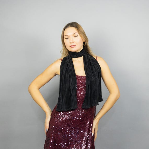 princess polly baby blue dress Galaxy Black Sequin Turtle-Neck Long-Sleeve Maxi Dress – Club L London main image 1
