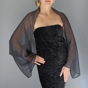 Charcoal Grey Evening Dress - Etsy
