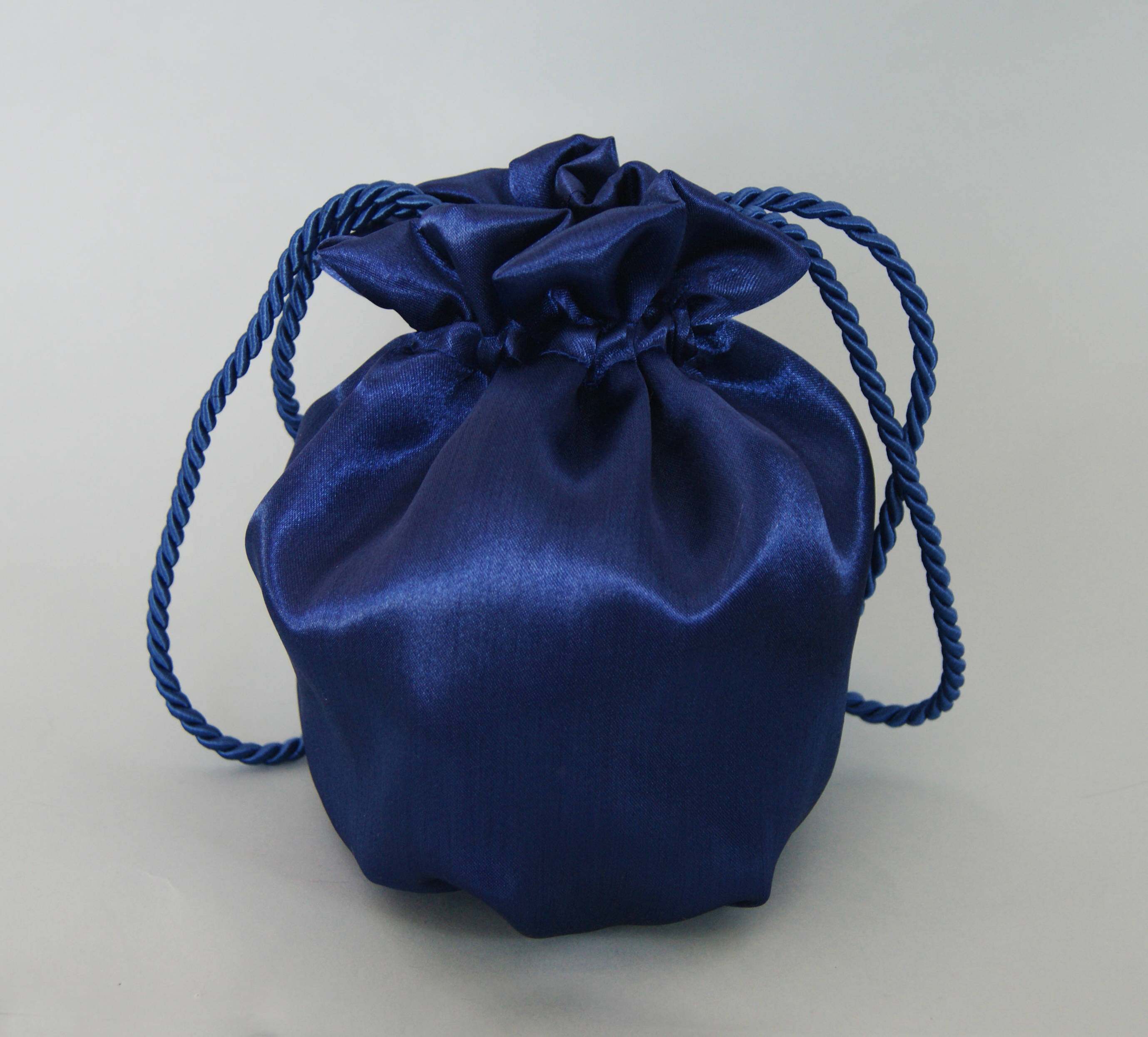 Navy satin bag hotsell