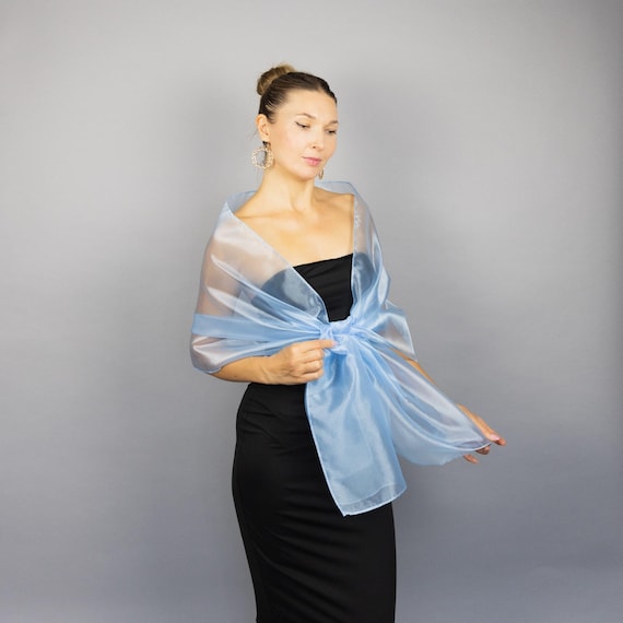 sheer shawl over dress Pxiakgy Women's Shawl Wrap for Evening Dress Chiffon Scarf Shawls for Prom Wedding Party, Large Beach Cover Up Wrap,Lightweight Chiffon Translucent