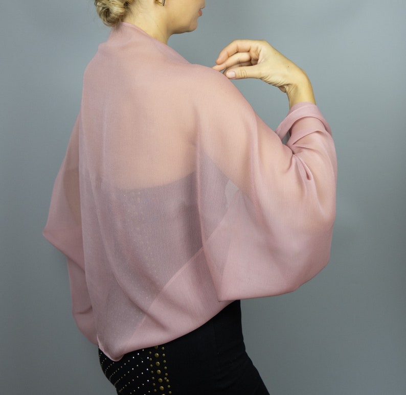 Chiffon Shawl Dusty Green
