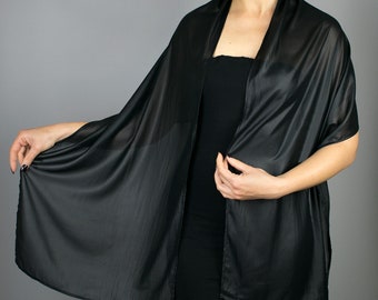 evening wrap black Big sale - OFF 64%