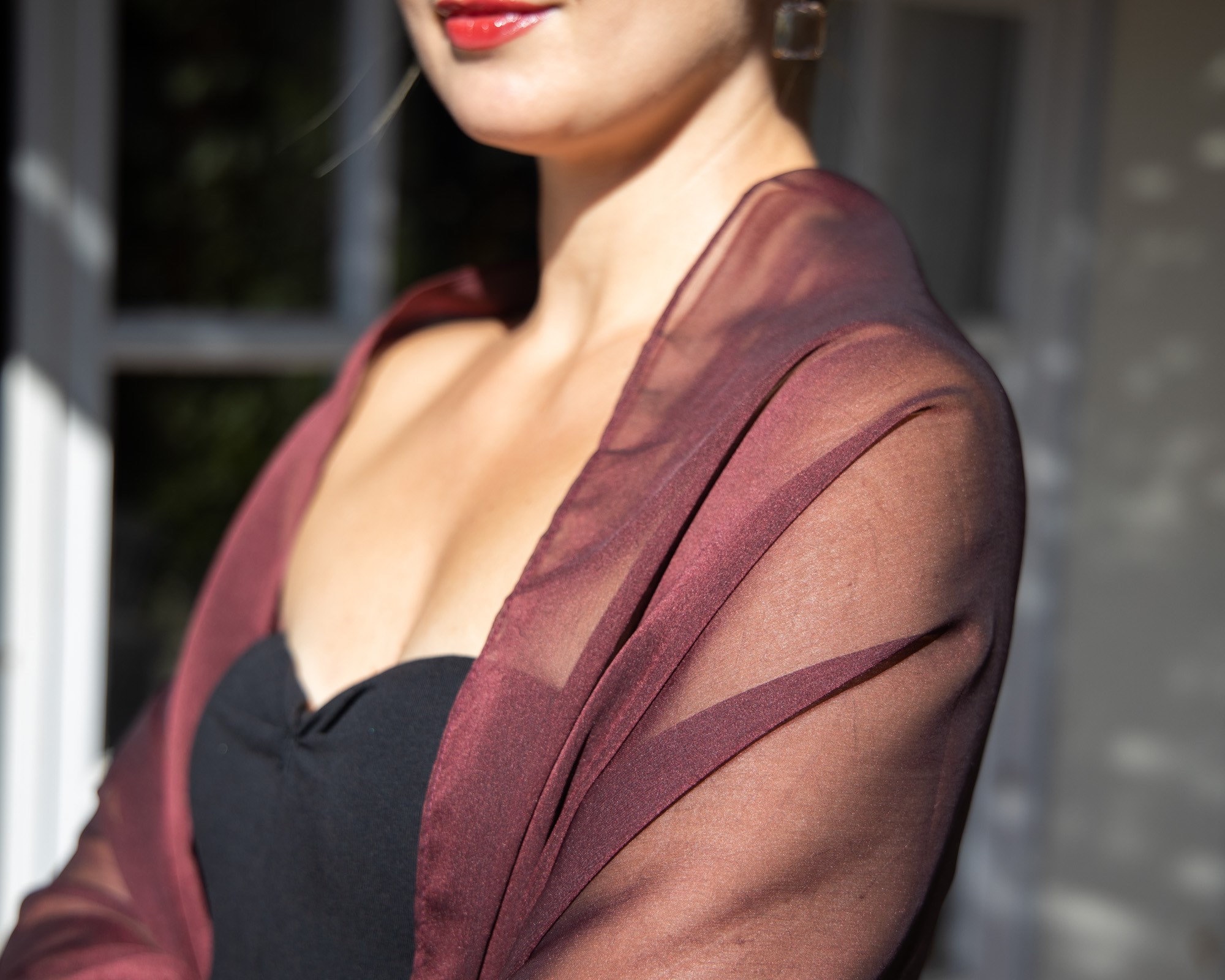 Burgundy chiffon wrap burgundy wine wrap sheer wine wrap burgundy sheer scarf burgundy sheer shawl wine shawl burgundy shrug woman scarf