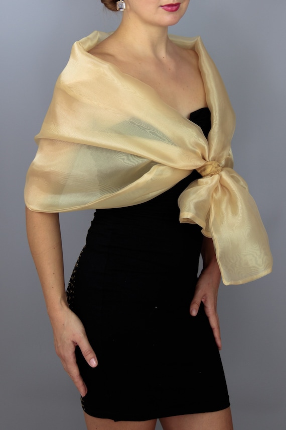 slim fit dress slacks Soiree Shawl, in Pale Yellow Chiffon | Show Me Your Mumu main image 1