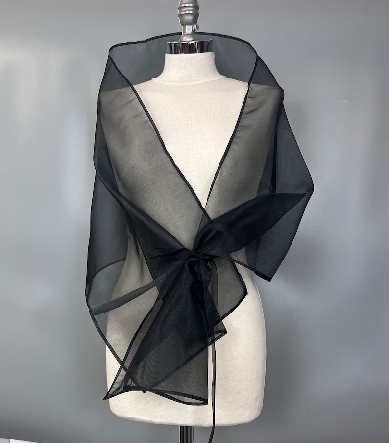 Matrimonio bolero scialle avvolgente in organza dorata di lusso, involucro per ballo di fine anno, involucro per abiti da sera, scialle da donna in organza, carta da regalo per donna, colori disponibili immagine 4