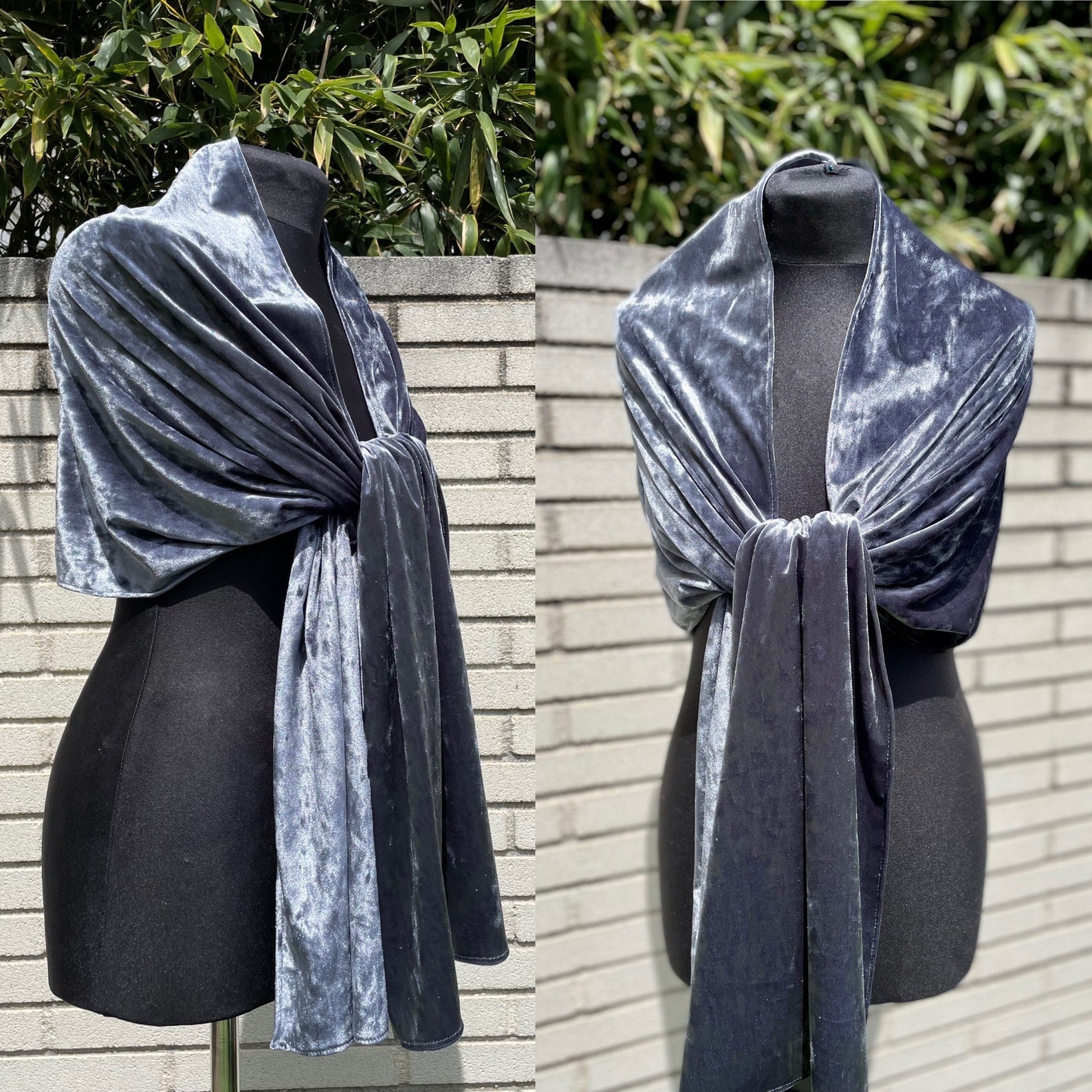 Velvet wrap shawl bolero Winter wedding shrug elegant Etsy