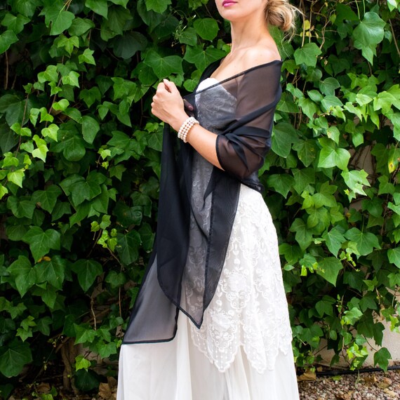 black shawl for dress