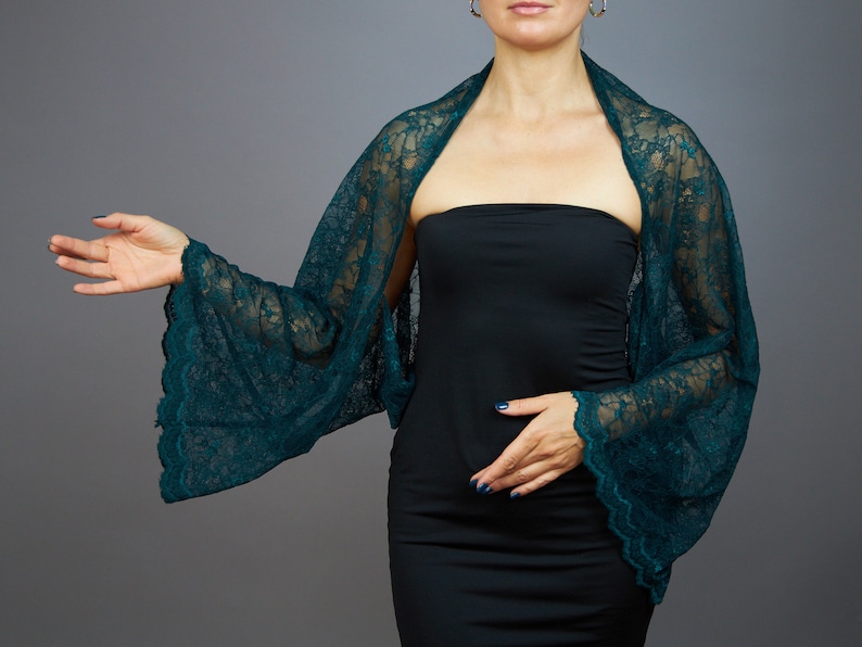 Red lace sleeves bolero red lace wrap red shrug burgundy red evening shrug , red shoulder wrap , lace jacket burgundy red wrap burgundy wrap image 9