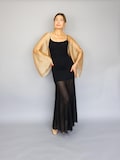 Golden wrap, gold shawl, golden bolero, beige wrap, bridesmaids, wedding shrug, golden mother of the bride, evening cape, plus size, prom product logo