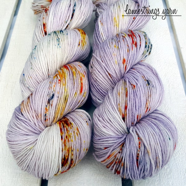 Tralala Sock 4 ply, Hand dyed yarn, SW merino wool, Nylon, 75/25,  463 yds, 100g:  The Poet (Poe Collection).