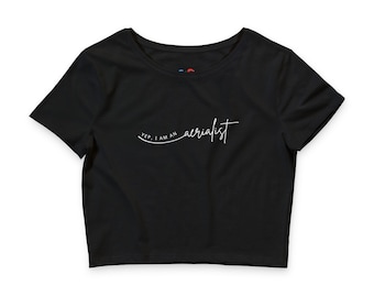 Yes I Am Aerialist Crop Tee | Aerial Silhouette, Dance, Circus