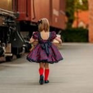 Robe de Noël pour fille, robe de Noël à carreaux, robe de vacances pour fille, robe de Noël rouge et verte, robe de Noël prête à être expédiée