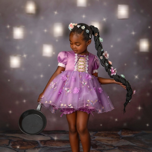Rapunzel Dress, Tangled Dress, Purple Princess Dress, Purple Tulle Dress, Fancy Disney dress, Princess Dress, princess birthday dress
