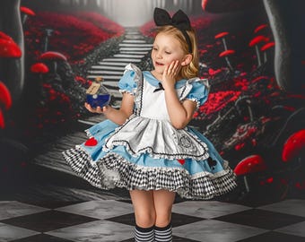 Alice in wonderland dress, Alice in wonderland costume, Alice in wonderland outfit, Alice in wonderland halloween
