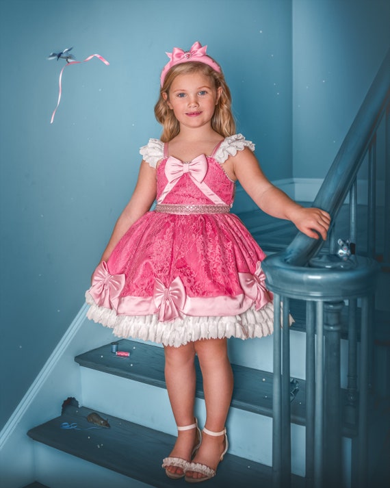 ピンクのシンデレラドレス、シンデレラ風ドレス、シンデレラ