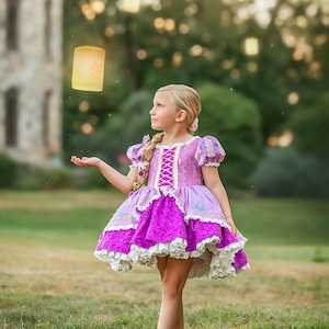 Rapunzel dress, rapunzel costume, princess dress, tangled dress, tangled costume, princess costume, princess birthday, rapunzel birthday image 7
