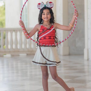 Moana outfit, Moana dress, Moana athleisure, princess athletic set, moana athletic set image 3